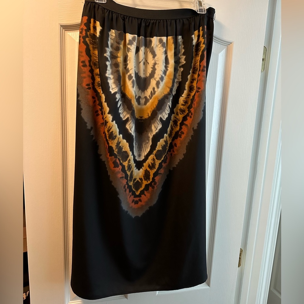 Anthropologie See You Monday Black Boho Maxi Skirt- M